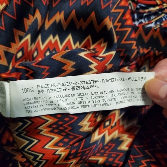 NWOT Zara Women Aztec Print  Fringe Multicolored Dress Size Medium, Unique - Picture 11 of 12